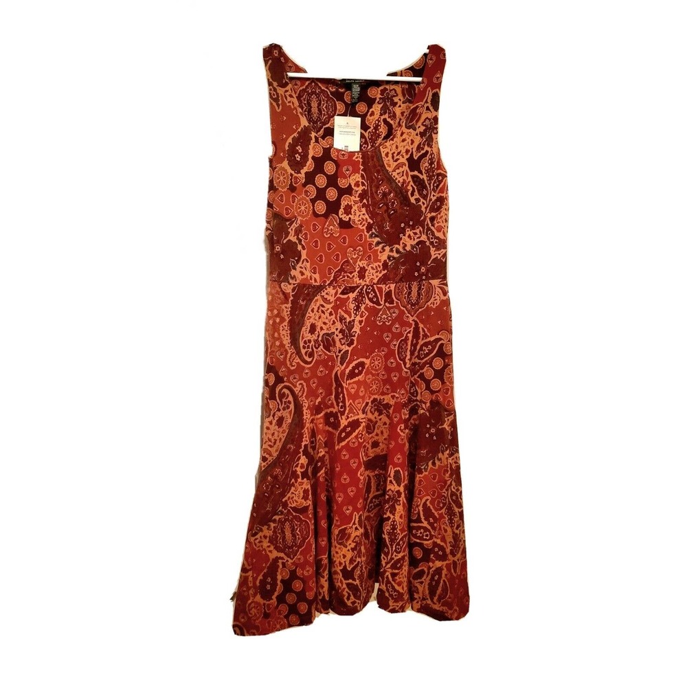 Lauren Ralph Lauren shades of red Fit & Flare Dress Size M